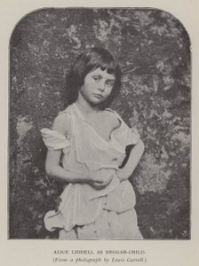 Alice Liddell como Beggar-Child (foto a p/b)