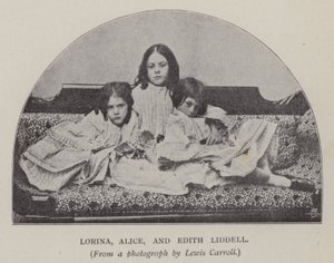 Lorina, Alice e Edith Liddell (foto a p/b)