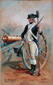 Gunner, New York Artillery (aguarela sobre papel) de Charles MacKubin Lefferts