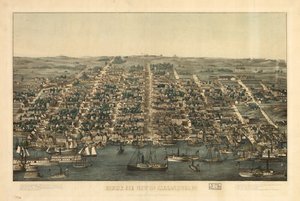 Vista aérea de Alexandria, Virgínia. LOC 81694373 de Charles Magnus