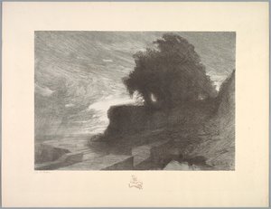 Suíte Landscape: Landscape, Plate 4, Note, Snake, 1892-1893. de Charles Marie Dulac