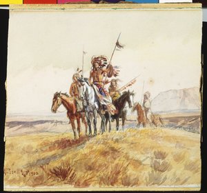 Partido da Guerra Indiana, 1902 de Charles Marion Russell