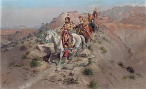No Caminho da Guerra, 1895 de Charles Marion Russell