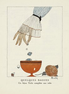 Anúncio para "Tecla", da Gazette de Bon Ton, pub. 1920 de Charles Martin