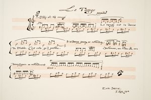 Partitura musical de The Tango, de Sports & Entertainment, pub. 1914 (estêncil) de Charles Martin