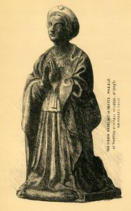A Virgem Anunciada, estátua de mármore, 1519, 1881. de Charles Martin Hodges