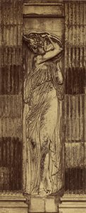 [ Pormenor das Ninfas de Jean Goujon] / [Ninfa, Fonte dos Inocentes, Paris] de Charles Marville