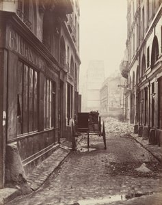 Rue Estienne, da Rue Boucher, 1862-65. de Charles Marville