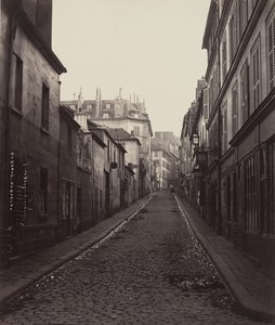 Rue Neuve-Coquenard da rue Lamartine, década de 1870. de Charles Marville