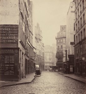 Rue des Lombards, a partir da rue des Lavandières Sainte-Opportune, 1864 (foto) de Charles Marville