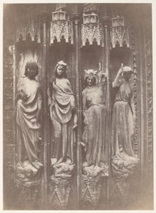 As virtudes esmagando os vícios, Catedral de Estrasburgo de Charles Marville