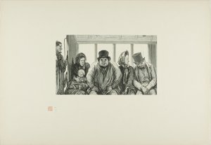 Interior de um ônibus de Charles Maurand