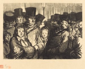 Boulevard du Temple à meia-noite de Charles Maurand after Honoré Daumier
