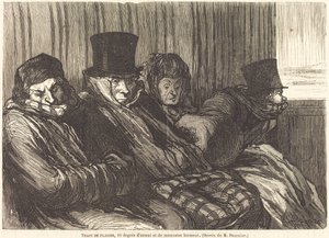 Trem de plaisir de Charles Maurand after Honoré Daumier