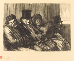 trem divertido de Charles Maurand after Honoré Daumier
