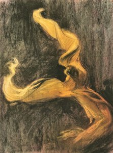 Vestido amarelo Loie Fuller, c. 1895.