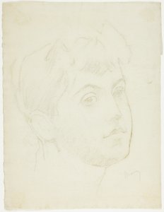 Cabeça de retrato de uma jovem de Charles Maurin