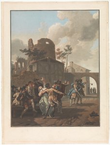 Quatro Cenas da Vida na Aldeia
A disputa
La Rixe
Cenas de quatro géneros de vida na aldeia (título da série) de Charles Melchior Descourtis
