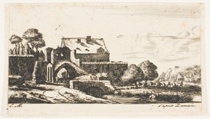 Um moinho de água perto de Saint-Denis de Charles Meryon