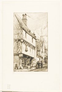 Uma casa velha em Bourges de Charles Meryon