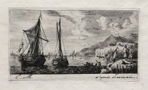 Calais - Flushing Boats de Charles Meryon
