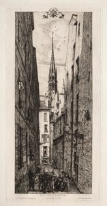 Rua Chantrey, Paris de Charles Meryon