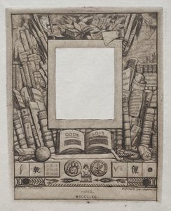 Design para uma moldura para o retrato de Armand Guéraud de Charles Meryon