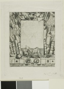Projeto de uma moldura para o retrato de Armand Guéraud de Charles Meryon