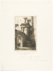 Entrada para o Mosteiro dos Capuchinhos Francês em Atenas de Charles Meryon
