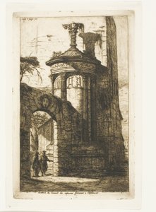 Entrada para o Mosteiro dos Capuchinhos Francês em Atenas de Charles Meryon