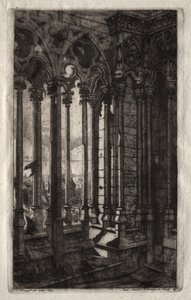 Gravuras de Paris: A Galeria de Notre Dame de Charles Meryon