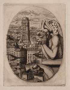 Gravuras de Paris: A Gárgula de Charles Meryon