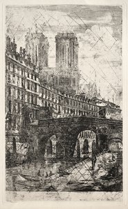 Gravuras de Paris: A Pequena Ponte, 1850.