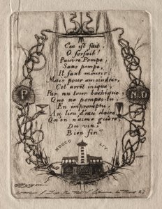 Gravuras de Paris: The Notre Dame Pump, Small Plate, 1854. de Charles Meryon