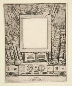 Projeto de moldura para o retrato de Armand Guerand de Charles Meryon
