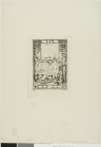 Frontispício para o Catálogo das Gravuras de Thomas De Leu de Charles Meryon