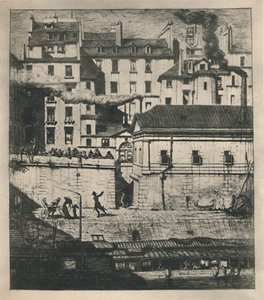 La Morgue 3rd State, 9 18 x 8 18 Polegadas, 1854, 1927 de Charles Meryon