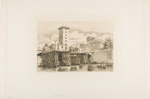 Bomba de Notre Dame, Paris de Charles Meryon