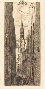 Rue des Chantres, Paris (Chantrey Street, Paris) de Charles Meryon