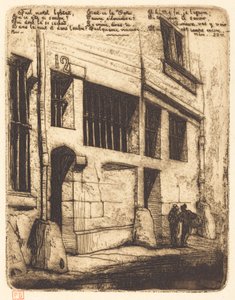 La Rue des Mauvais Garçons, Paris (The Street of the Bad Boys) de Charles Meryon