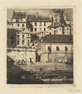 La necrotério, Paris (O Mortuário) de Charles Meryon