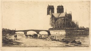 A abside de Notre-Dame de Paris (A abside da Catedral de Notre-Dame, em Paris)