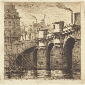 Le Pont Neuf, Paris de Charles Meryon