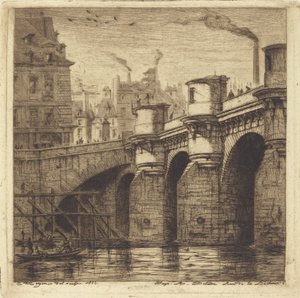 Pont Neuf, Paris de Charles Meryon