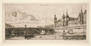A Pont au Change, Paris de Charles Meryon