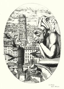 Le Stryge (litho) de Charles Meryon