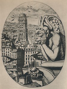 Le Stryge 8o Estado 6 34 x 5 18 polegadas, 1853, 1927 de Charles Meryon
