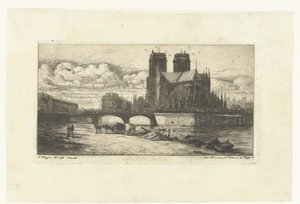 Nossa Senhora em Parijs
A abside de Notre-Dame
Etchings on Paris (título da série) de Charles Meryon