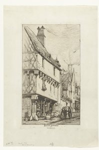 Casa antiga ou Casa do Músico em Bourges
Ancienne habitation à Bourges (título sobre o objecto) de Charles Meryon