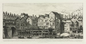 Parte da cidade de Paris no final do século XVII, 1861. de Charles Meryon